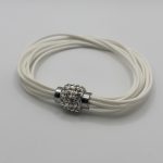 BRATARA DIN PIELE CU STRASURI DIN PIELE