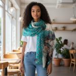 Eșarfă „atingeri de mătase” E42