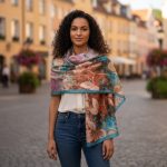 Eșarfă „atingeri de mătase” E80