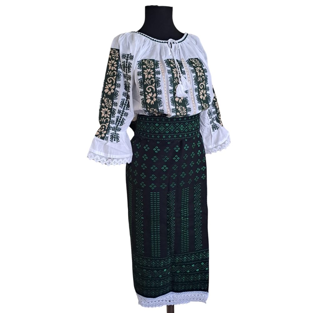 Costum traditional 3 piese[ie, catrinta, brau] ST 14 - imagine 3