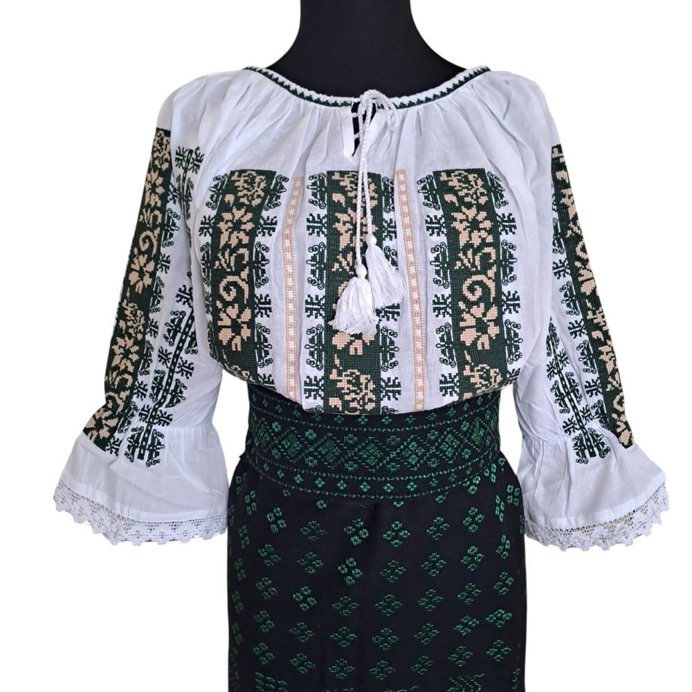Costum traditional 3 piese[ie, catrinta, brau] ST 14 - imagine 2