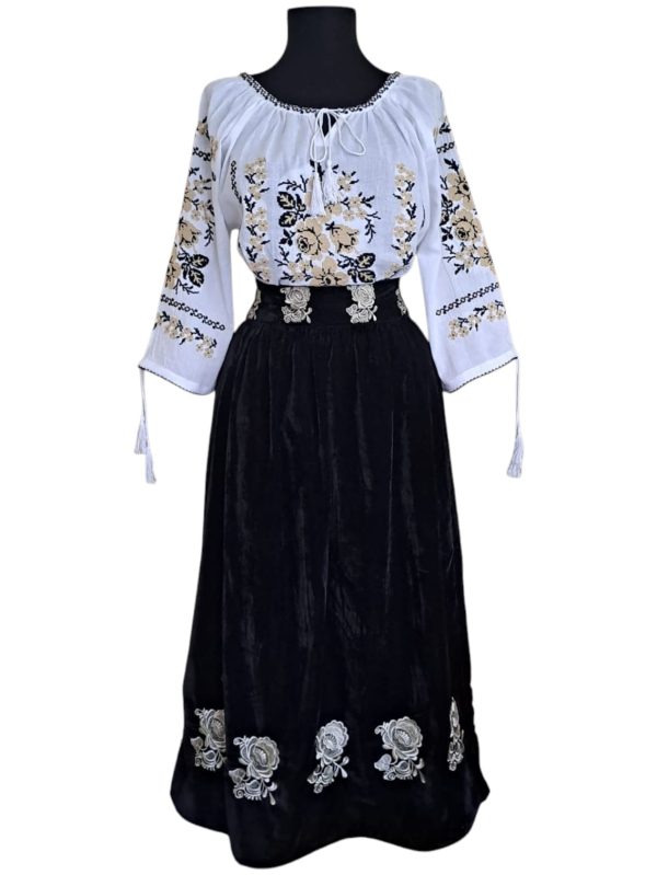 Set ie cu fusta catifea IF31 - XL