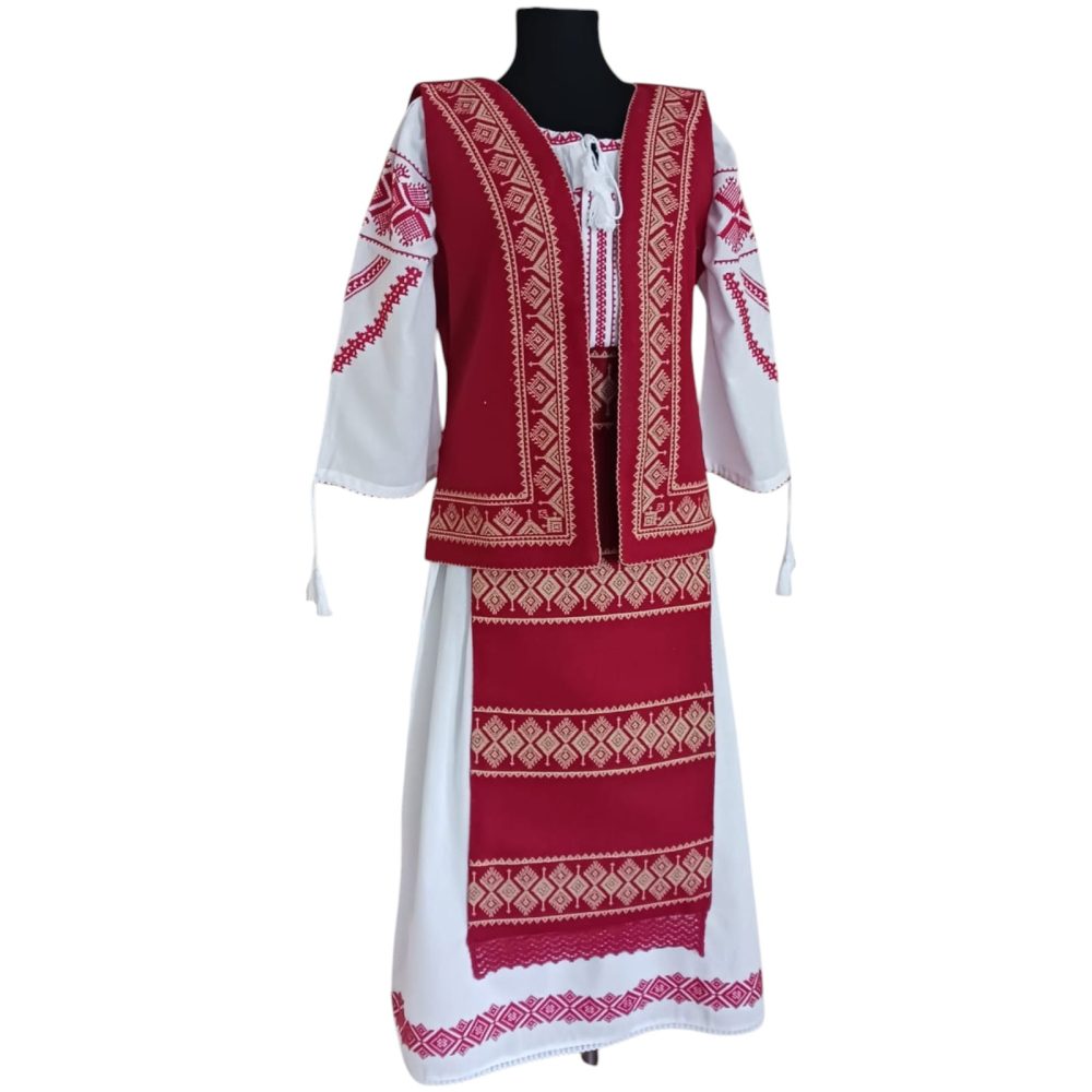 Costum traditional 4 piese (VESTA, FOTE, BRAU, ROCHIE) ST 03 - imagine 2