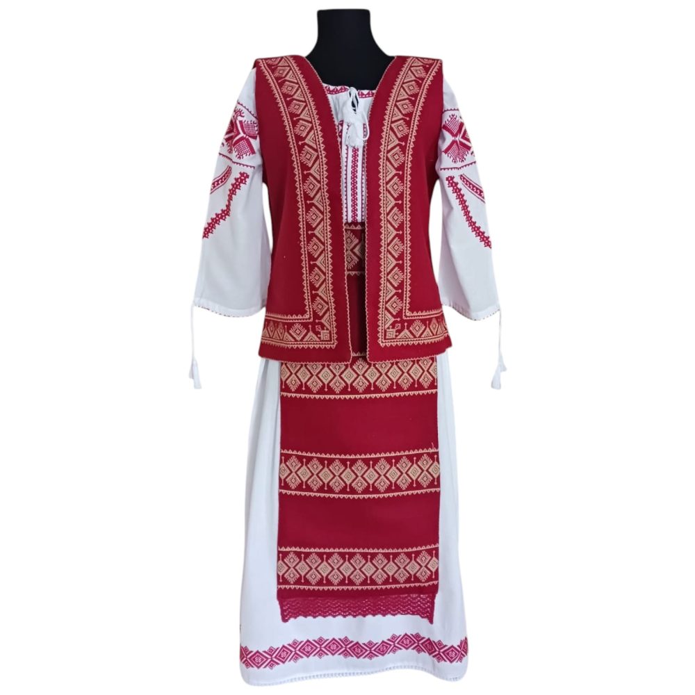 Costum traditional 4 piese (VESTA, FOTE, BRAU, ROCHIE) ST 03