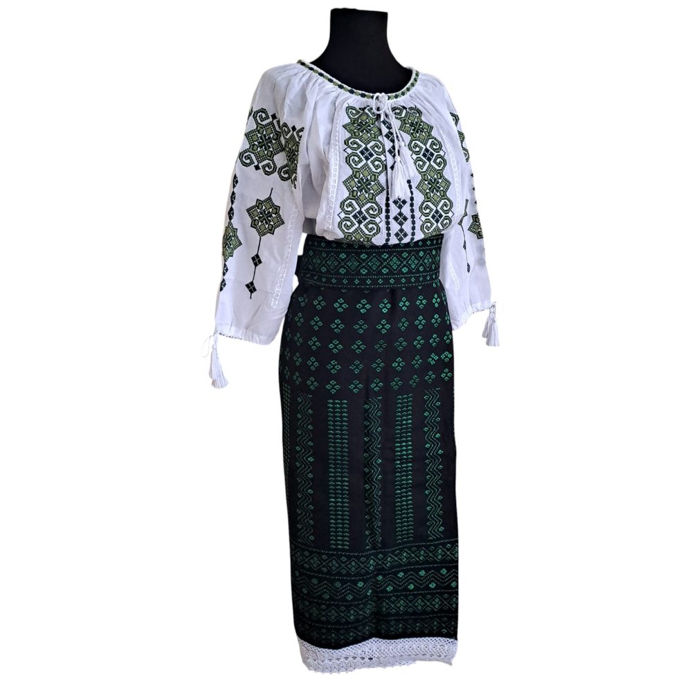 Costum traditional 3 piese[ie, catrinta, brau] ST 01 - imagine 2