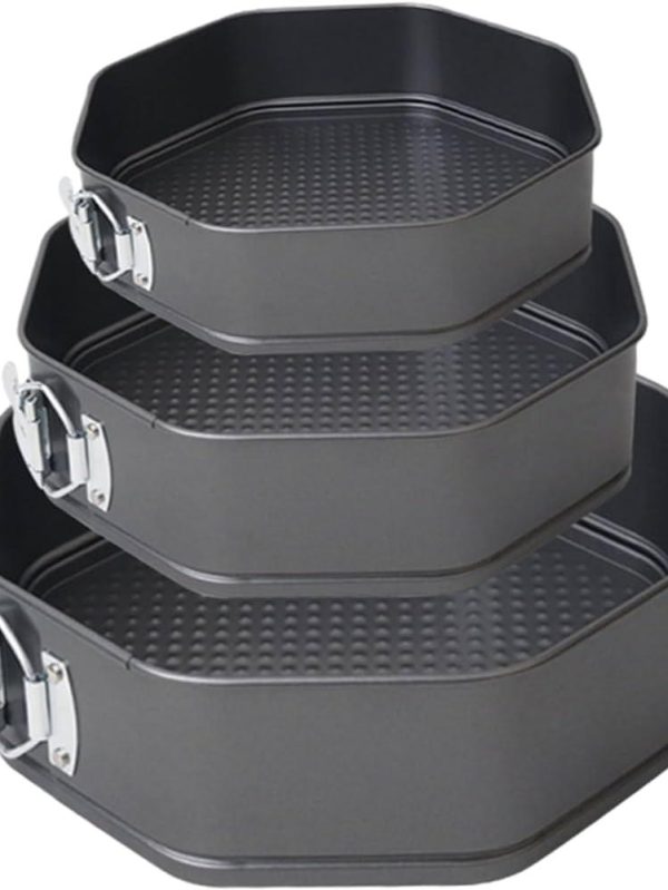 Set 3 forme de tort hexagonale