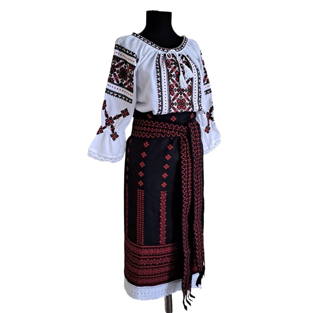 Set traditional 3 piese(ie,catrinta,brau) ST18 - imagine 2