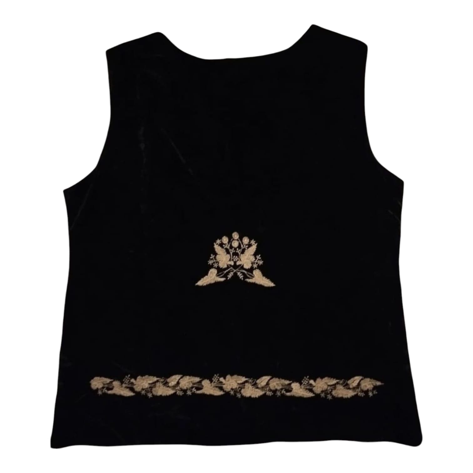 Vesta brodata din catifea VD 10 - imagine 2