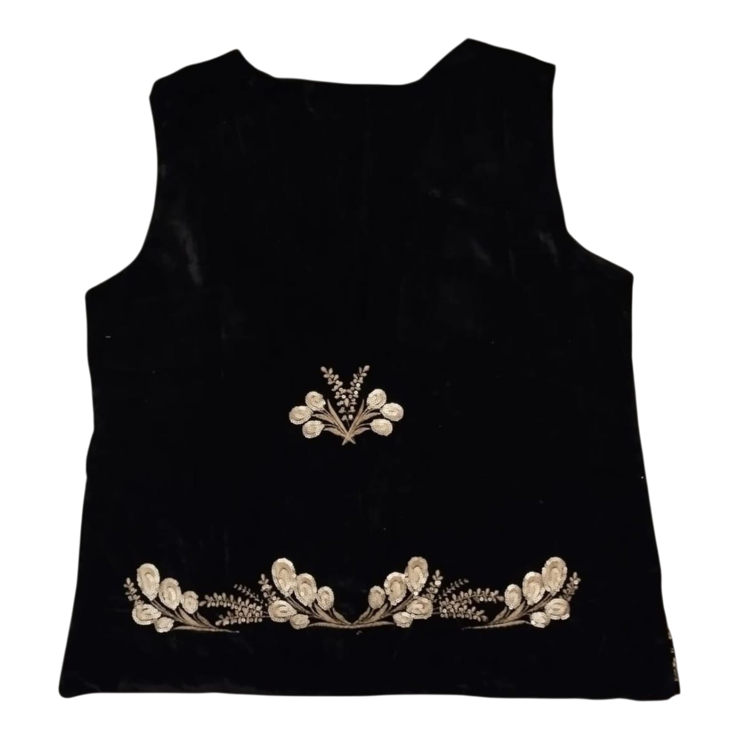 Vesta brodata din catifea VD 11 - imagine 3