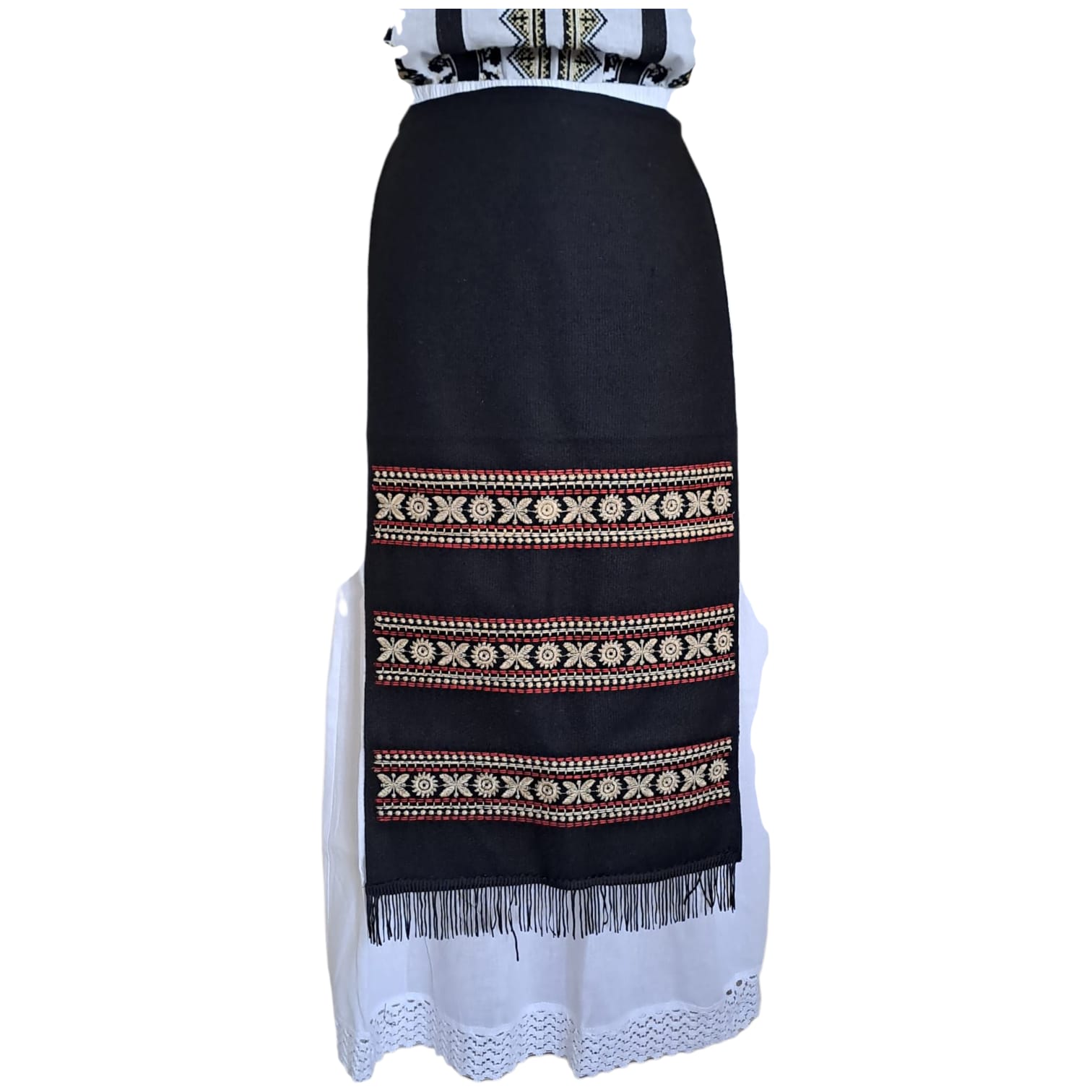 Costum traditional 3 piese(ie, poale, fote) ST22 - imagine 3