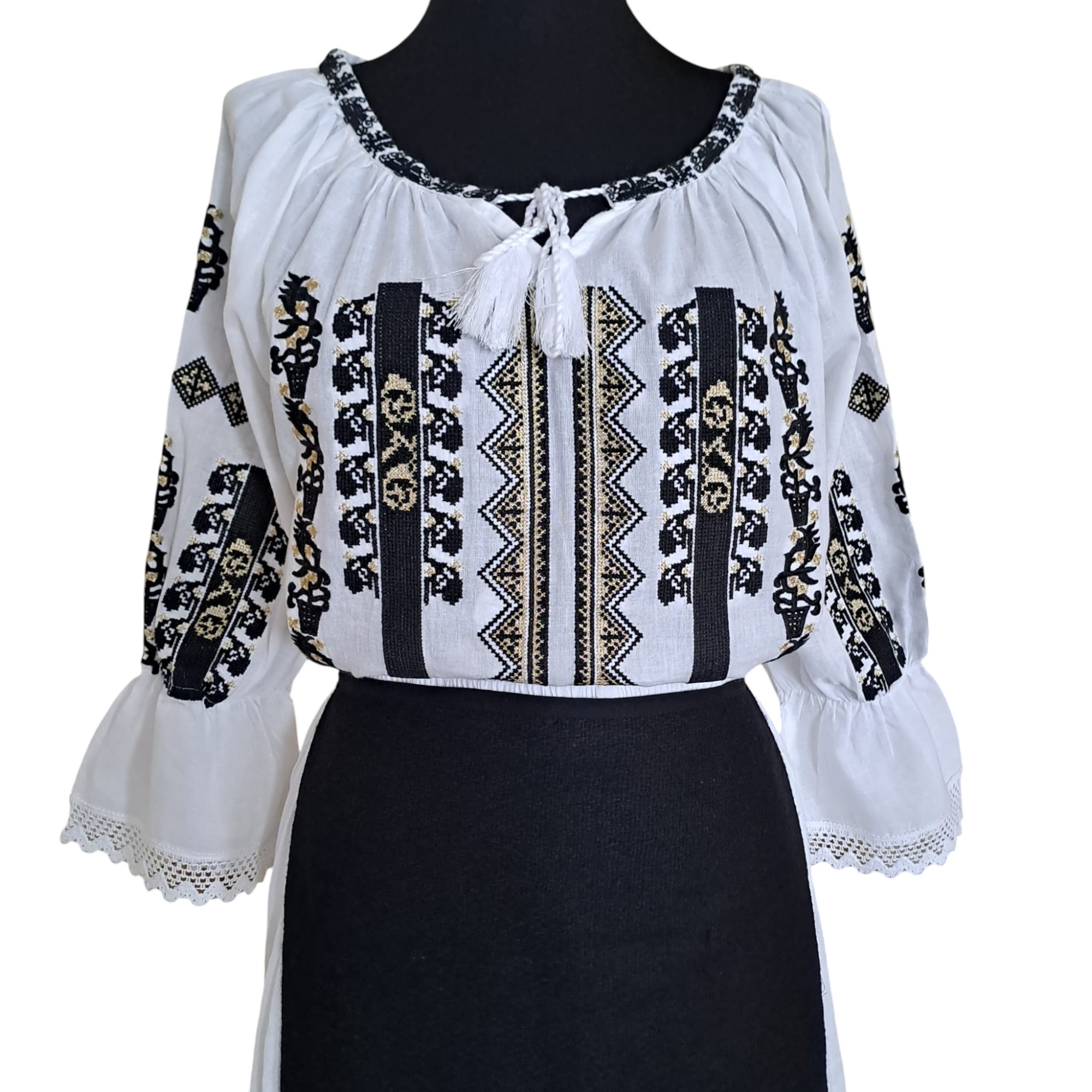 Costum traditional 3 piese(ie, poale, fote) ST22 - imagine 2