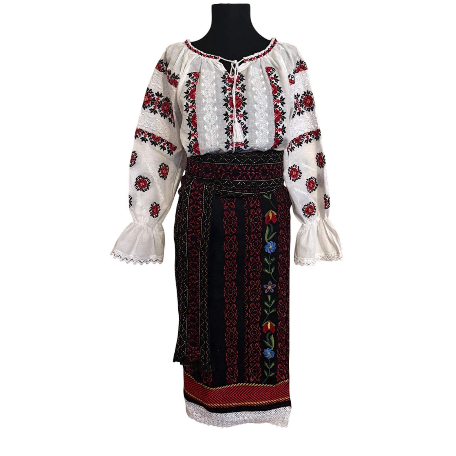 Costum traditional 3 piese (ie,catrinta,brau) ST32