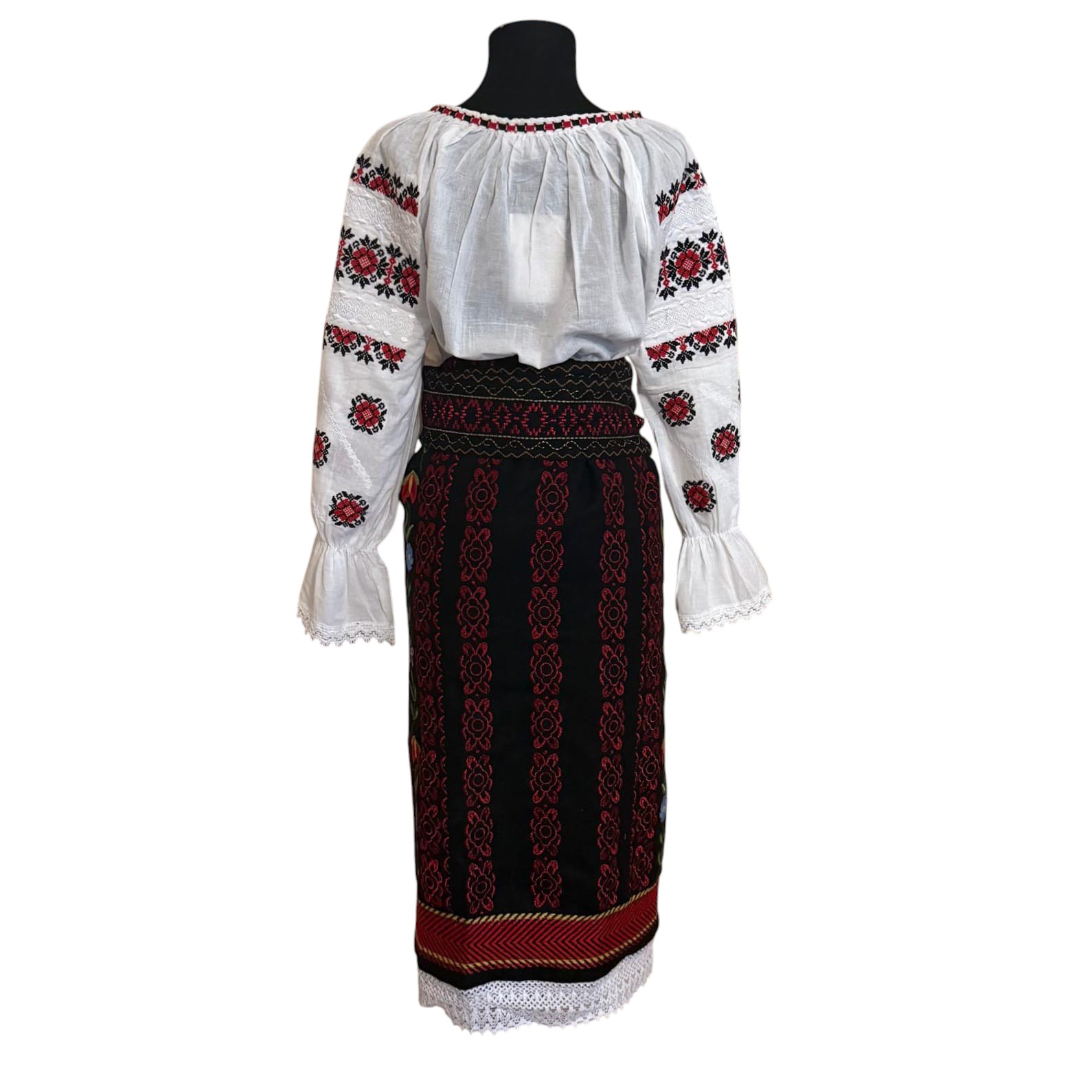 Costum traditional 3 piese (ie,catrinta,brau) ST32 - imagine 3