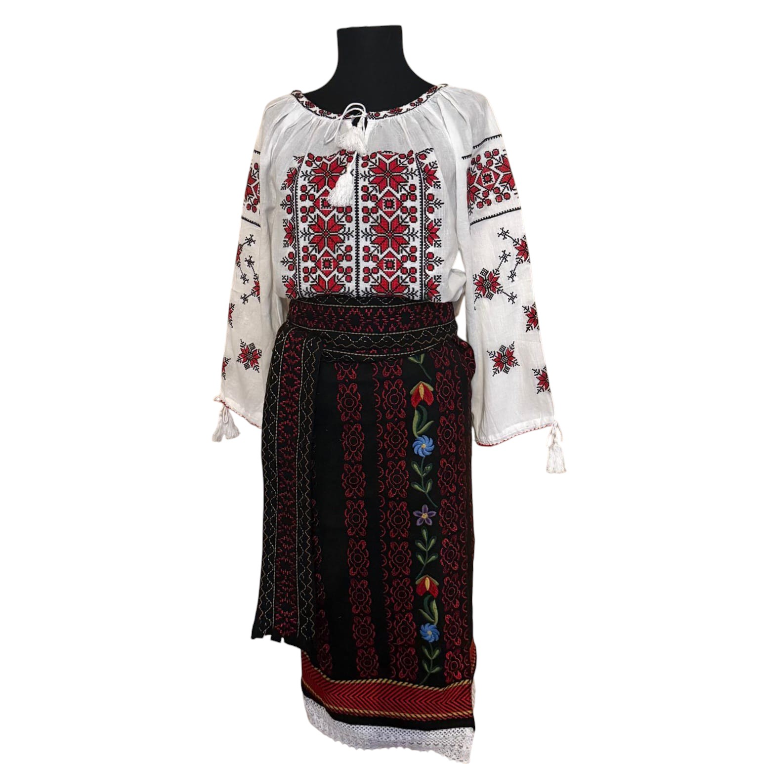 Costum traditional 3 piese (ie,brau,catrinta) ST33 - imagine 2