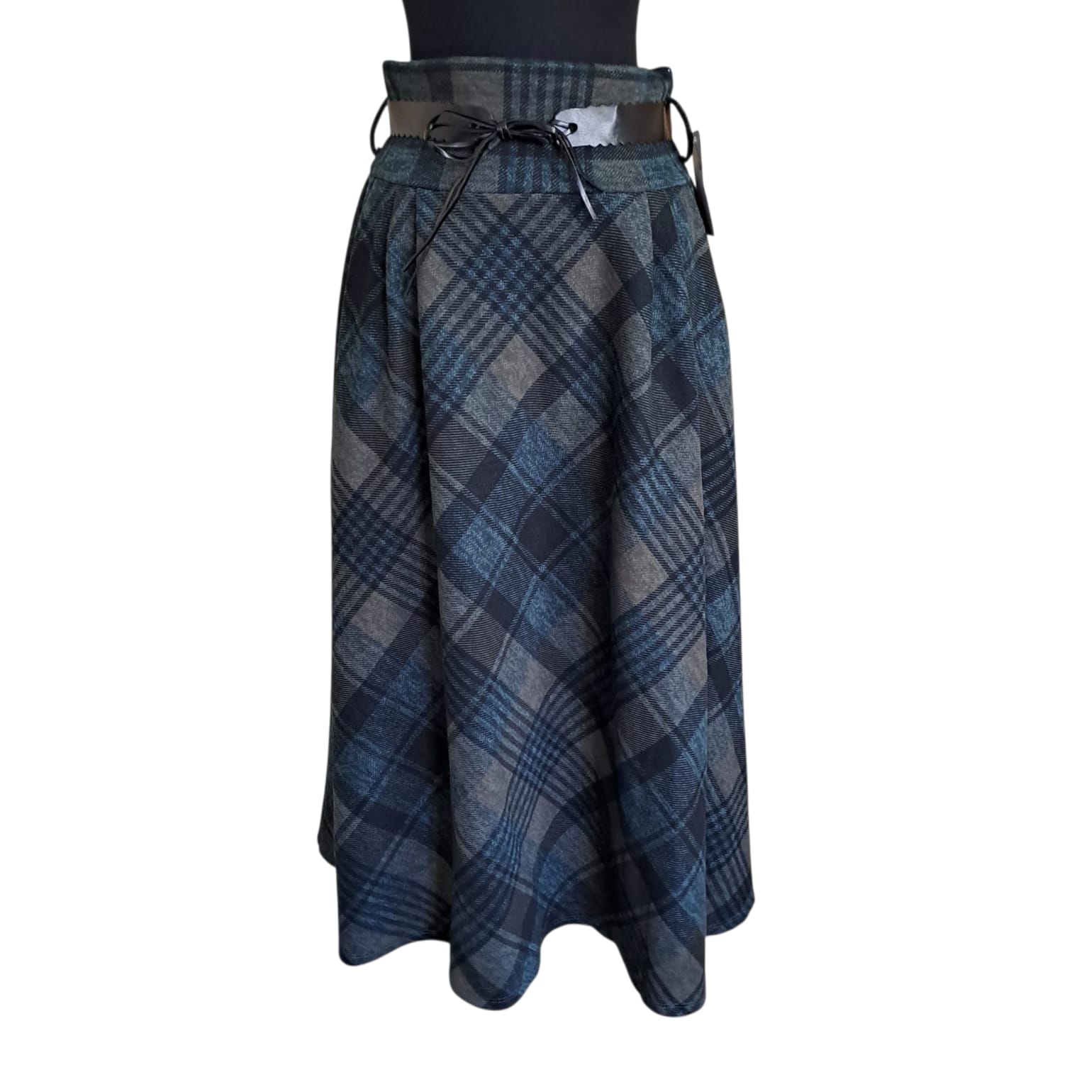 Fusta in carouri verzi FS 20