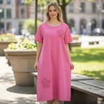 Rochie MIDI din bumbac RL51