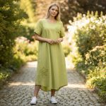 Rochie MIDI din bumbac RL50