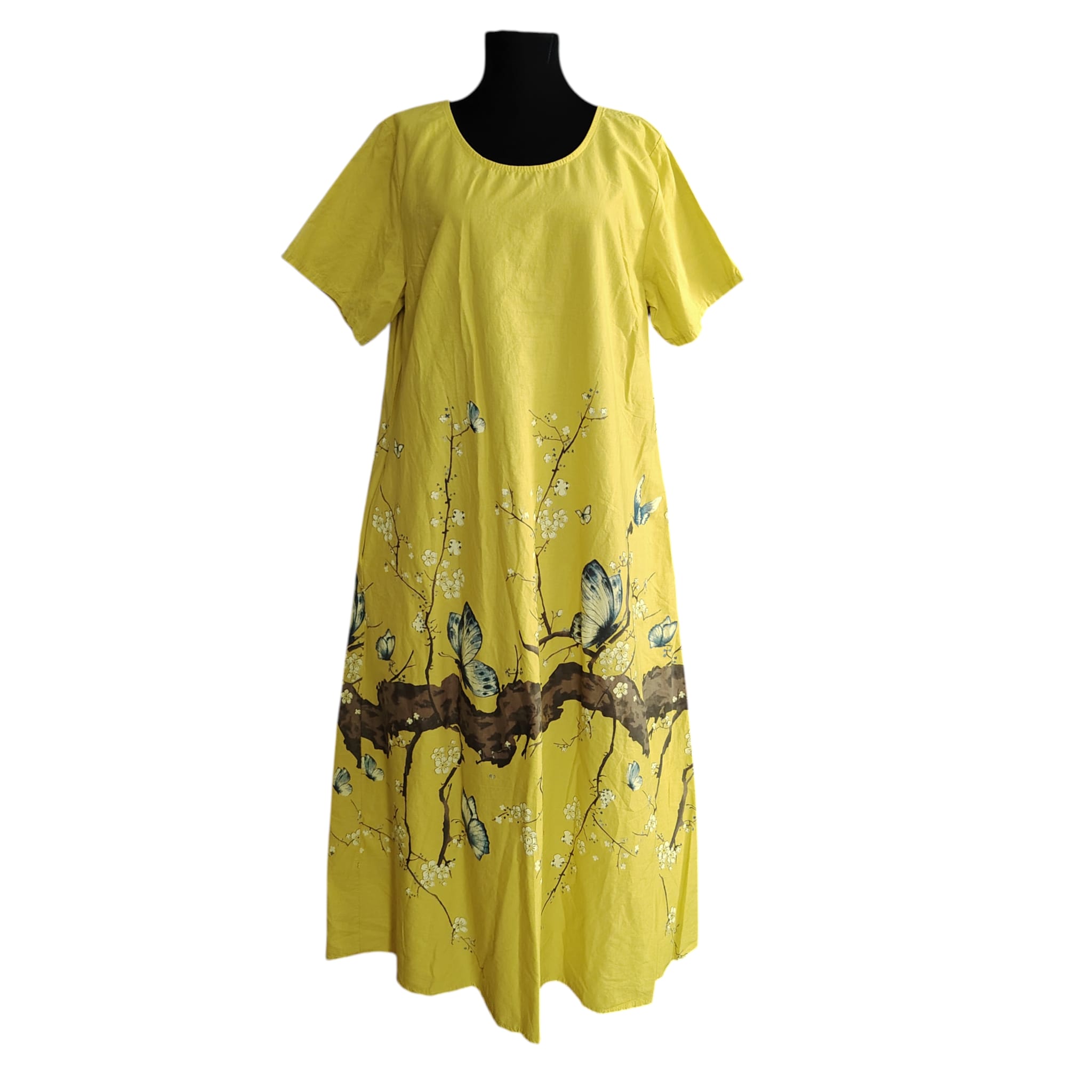 Rochie MIDI din bumbac RL53 - imagine 3