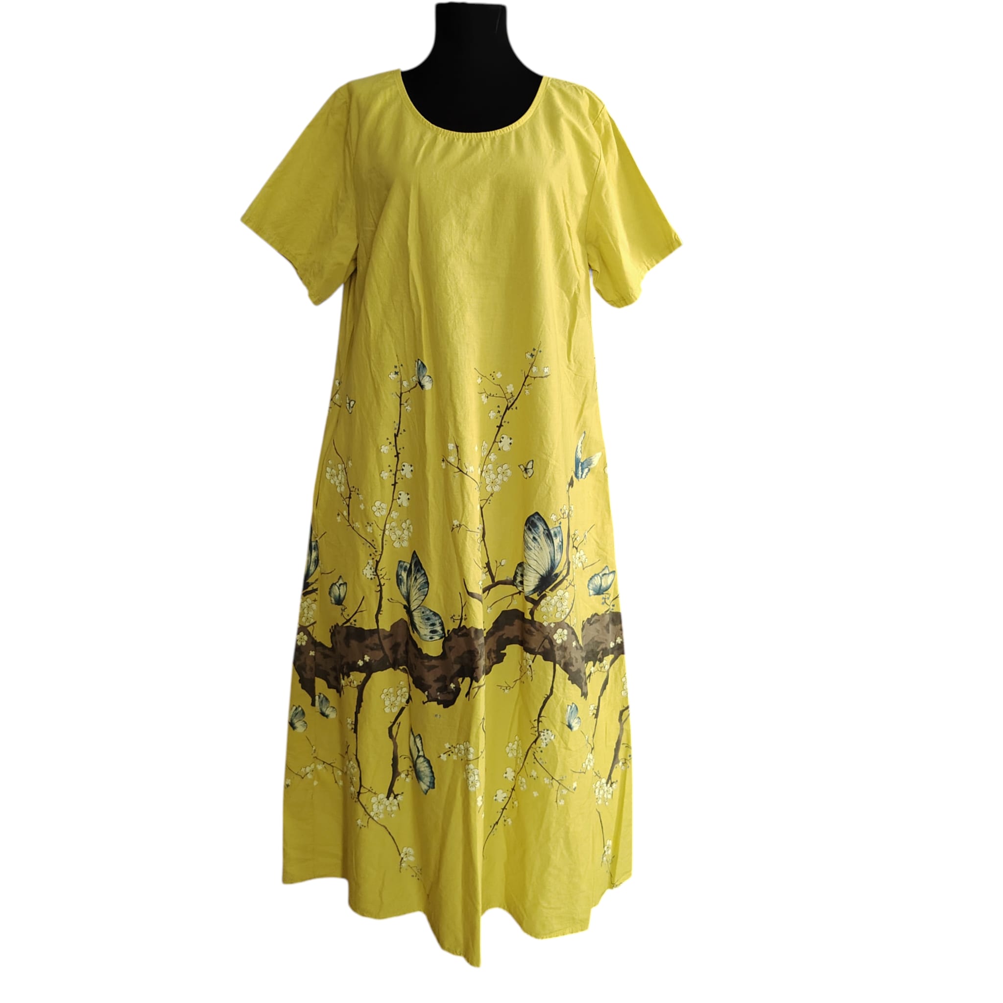 Rochie MIDI din bumbac RL53 - imagine 2