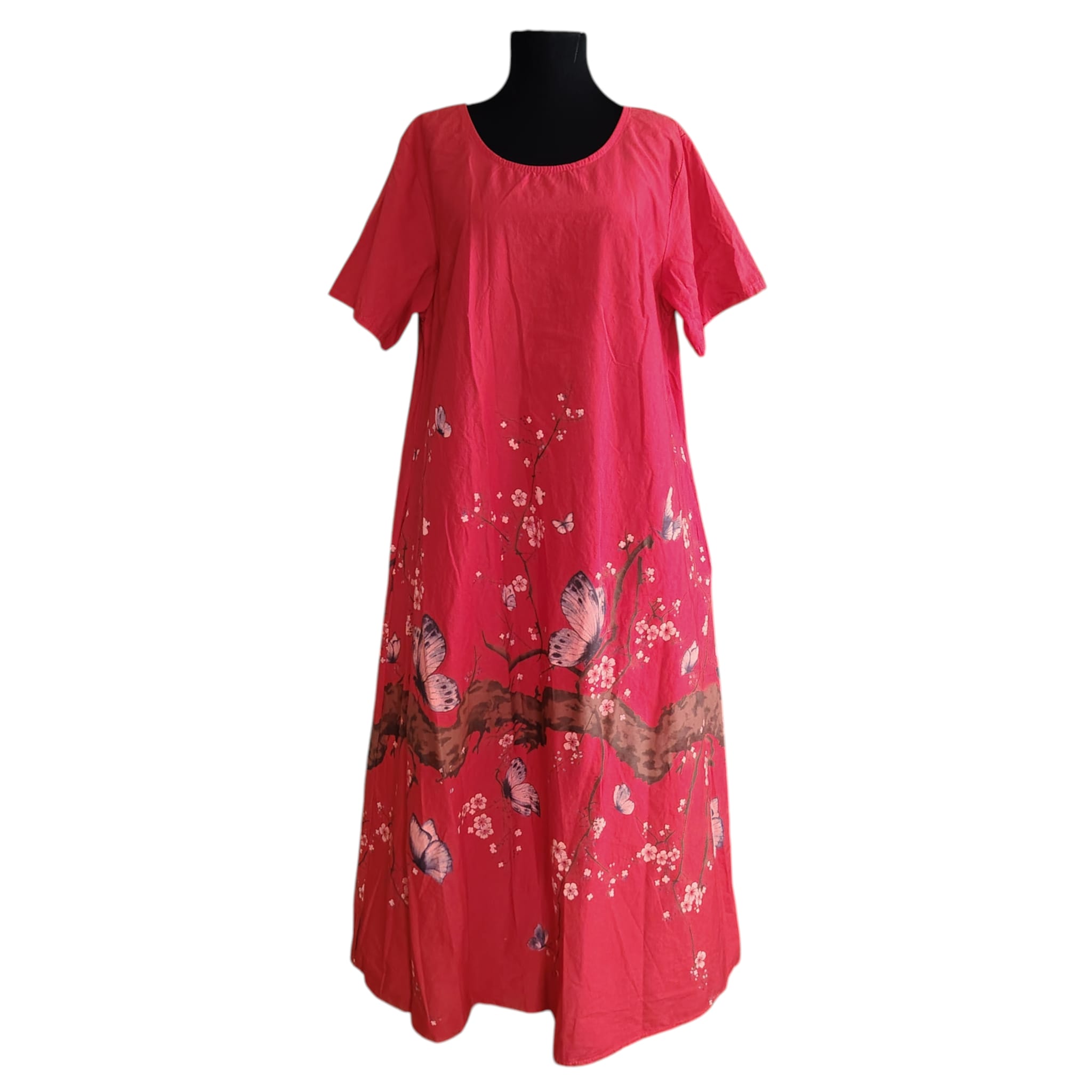 Rochie MIDI din bumbac RL56 - imagine 2