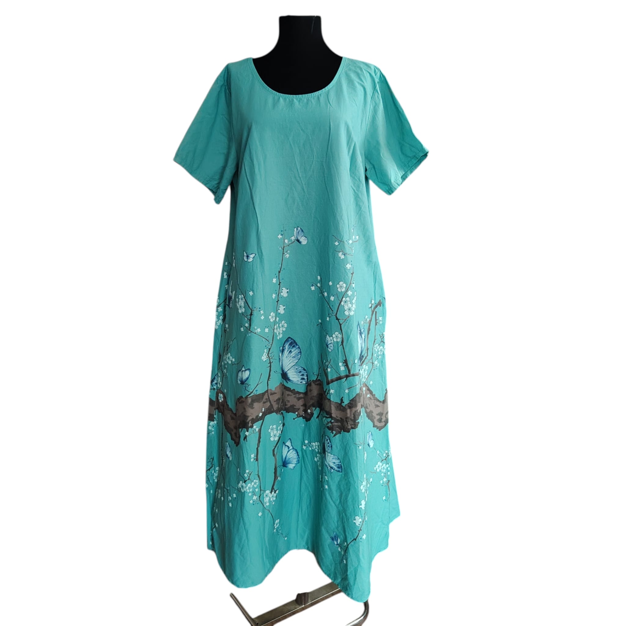 Rochie MIDI din bumbac RL57 - imagine 2